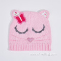 Double layer knitted beanie hat for baby in Winter